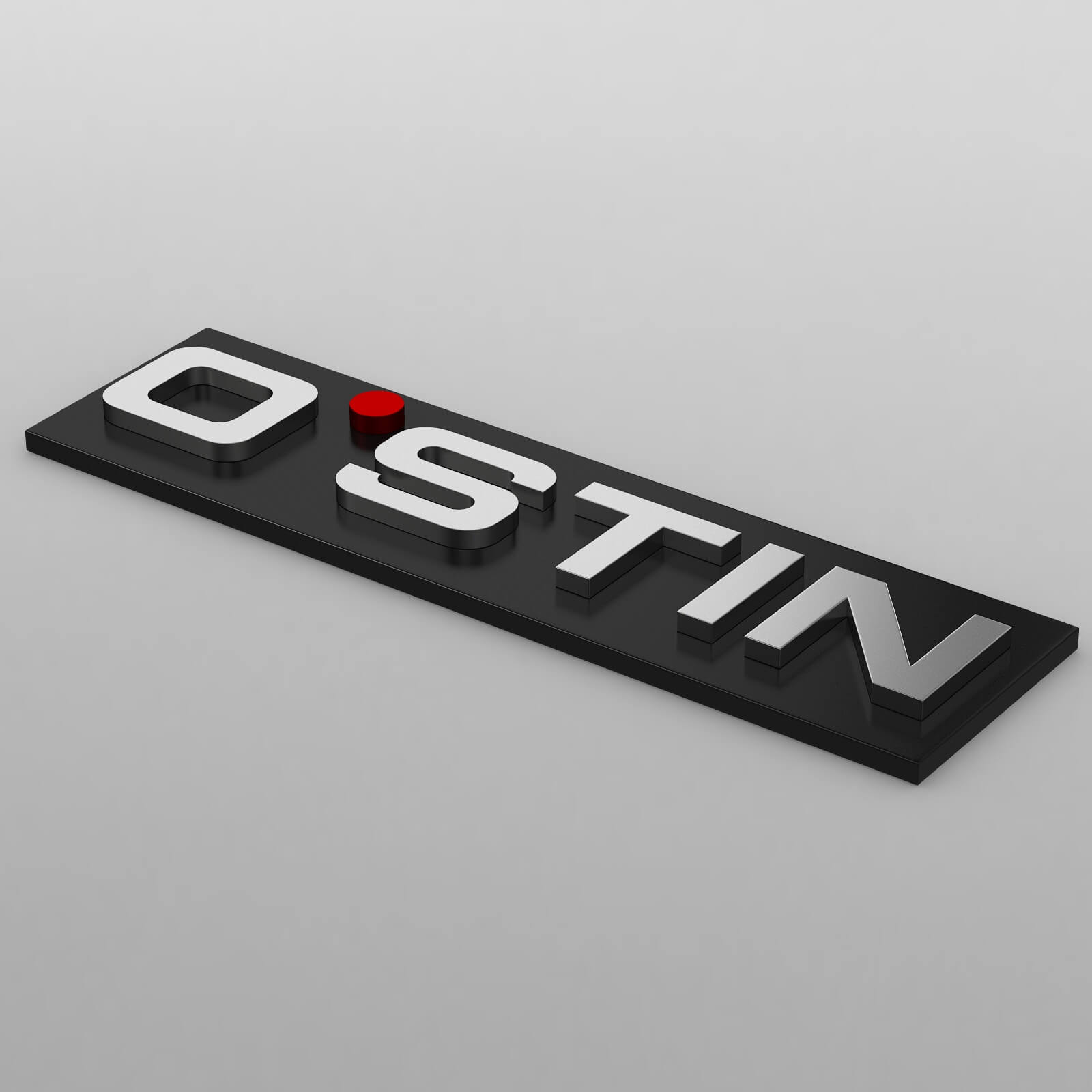 Ostin Logo - 3D Print Model by 3d_logoman