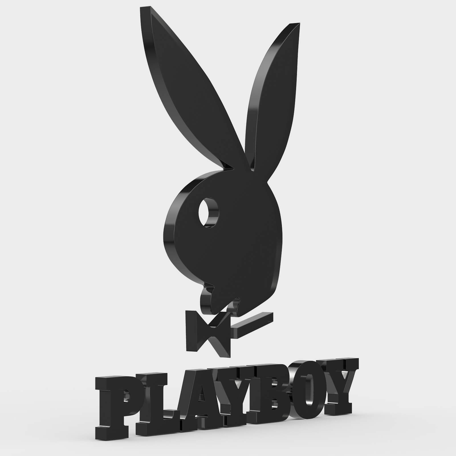 Playboy Logo - 3D Model by 3d_logoman