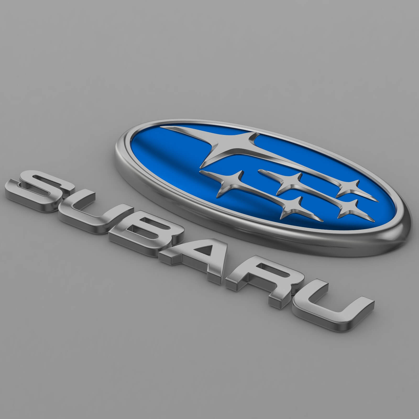 Subaru Logo 3D Model by 3d_logoman