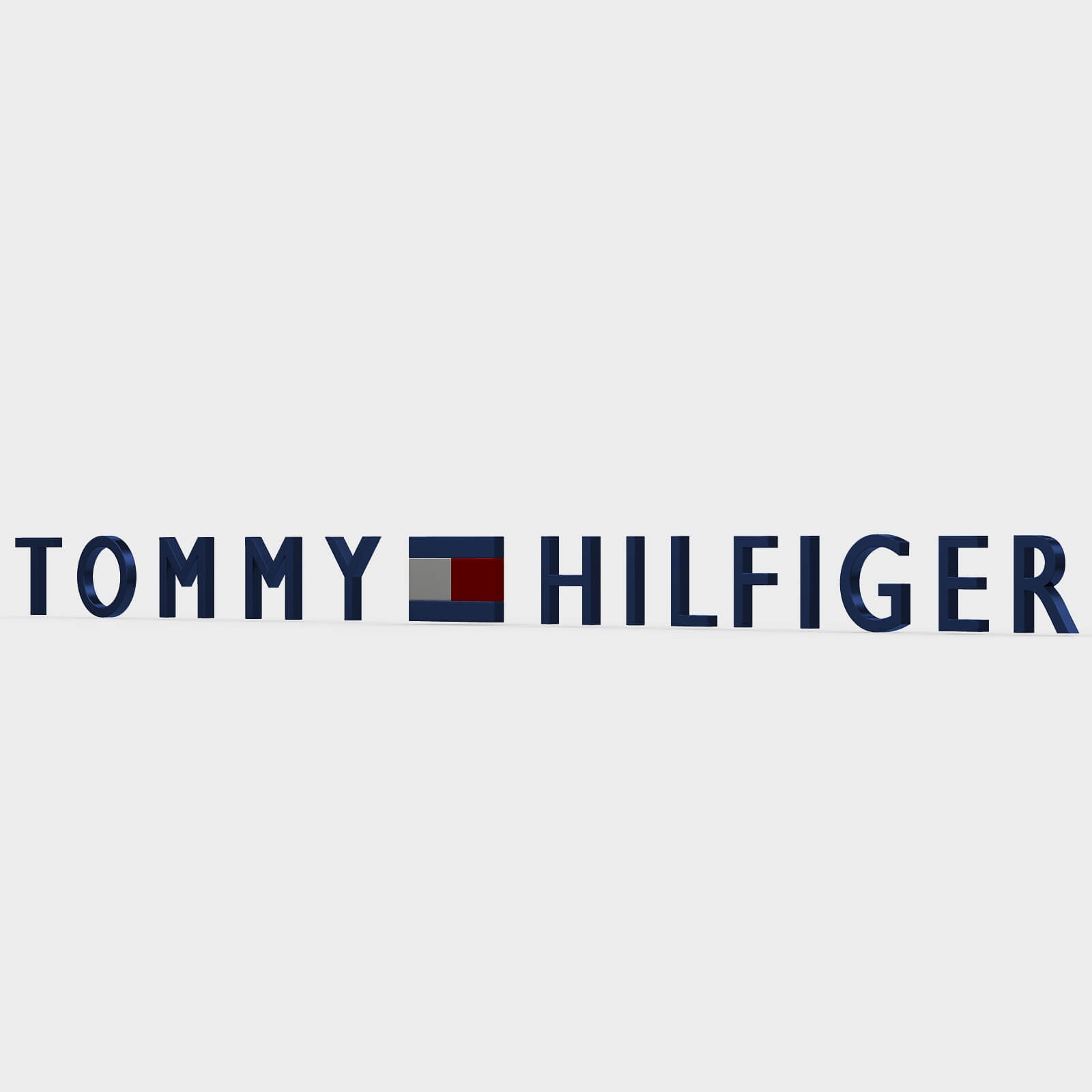 Tommy Hilfiger Logo 3D Model by 3d_logoman