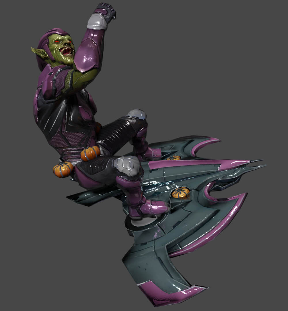 Green Goblin Low Poly 3D Model by 3d_Services