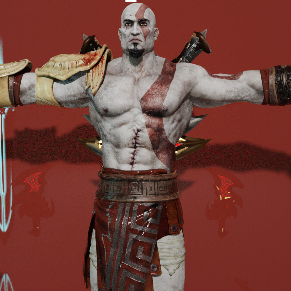 Kratos 3D Model by 3d_Services