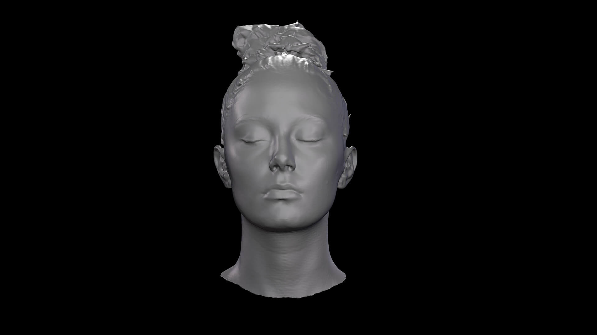 Base Head Scan Anneli 3D Model by 3dsk