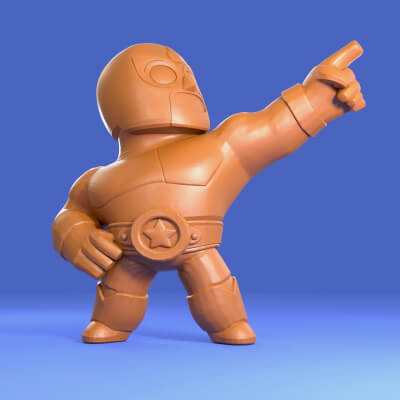 El Primo Original Brawl Stars 3D Model By 3D Stars El Primo Original Brawl Stars 3D Model By 3D Stars