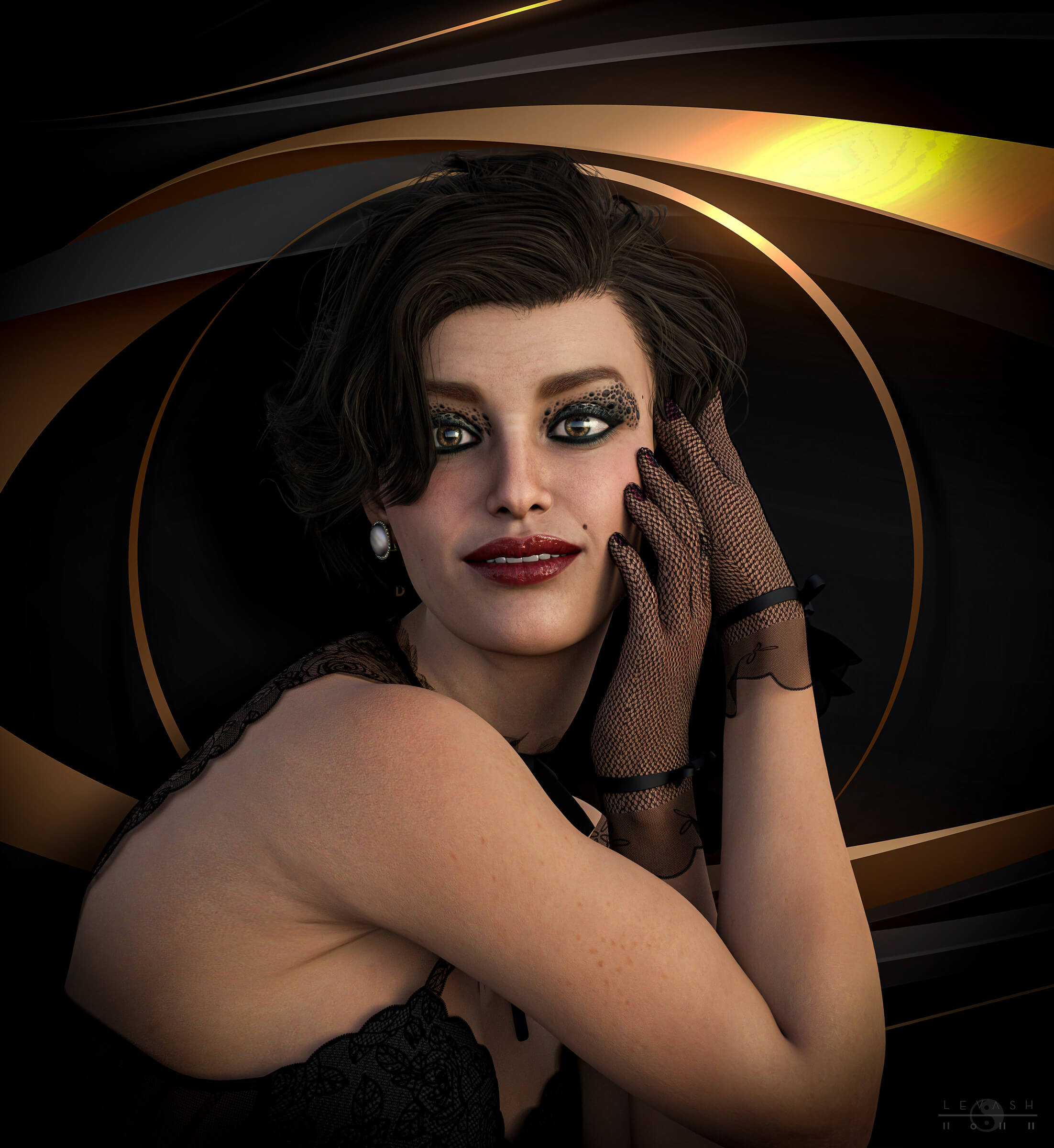 Eye of the beholder 3d render digital art by 3d4u2c