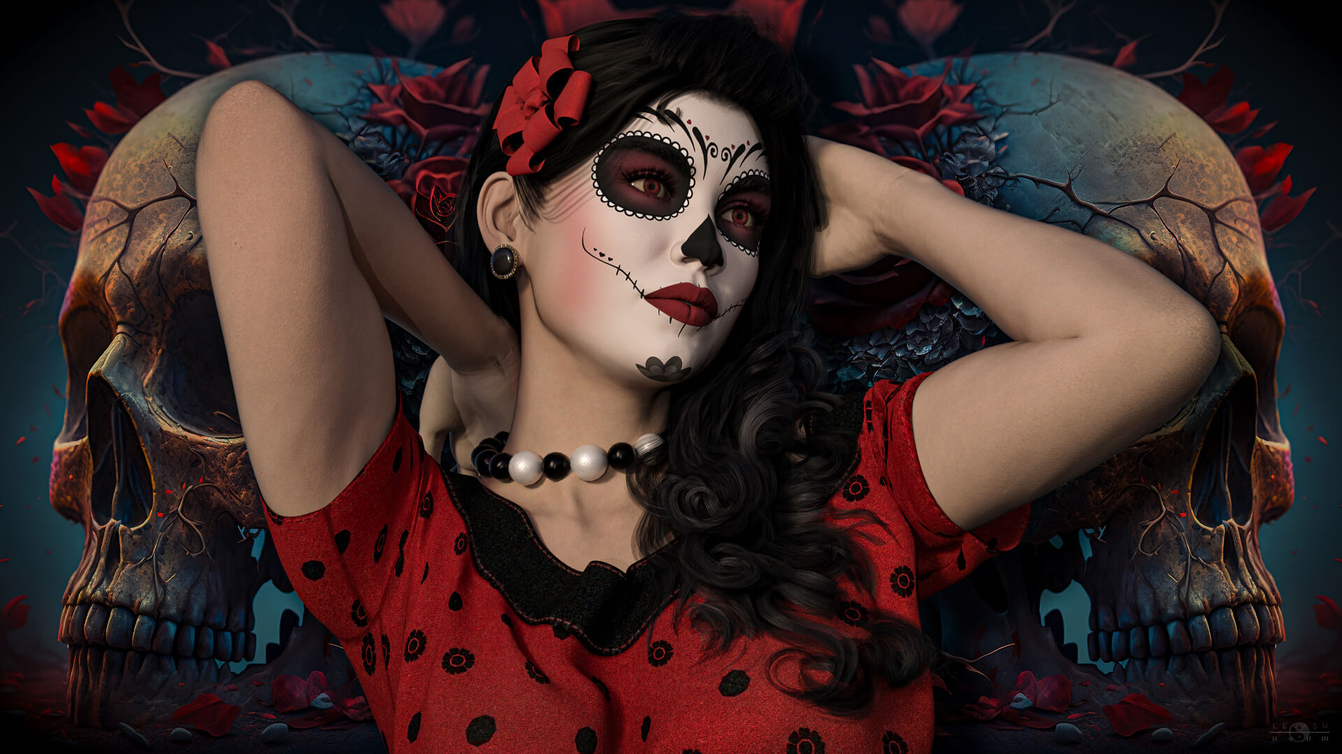 Unwelcome Mistress 3D Wallpaper by 3D4U2C | RenderHub Wallpapers