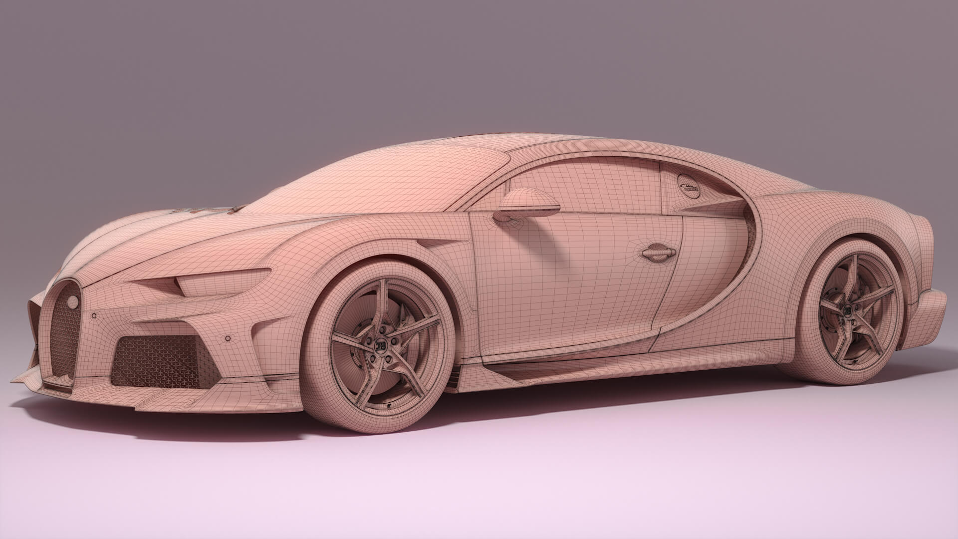 Bugatti Chiron Super Sport - 3D Model by 3dacuvision