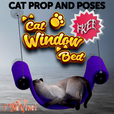 3Dv CA Cat Window Bed
