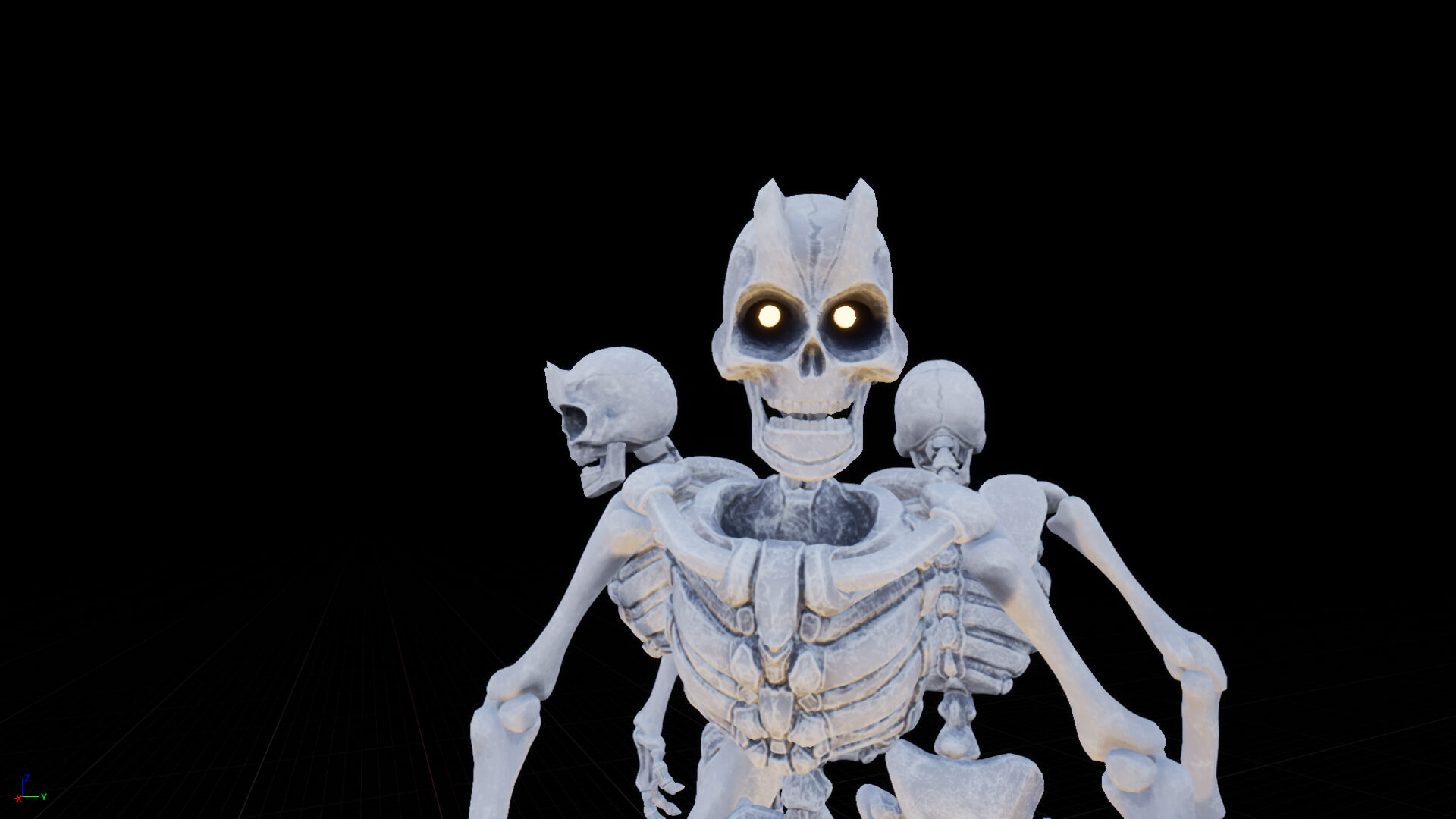 Skeleton That's Racing Skeleton Race - 3D Model by 3dBeAst