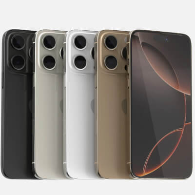 Apple iPhone 16 Pro All Colors - 3D Model by 3dcharity
