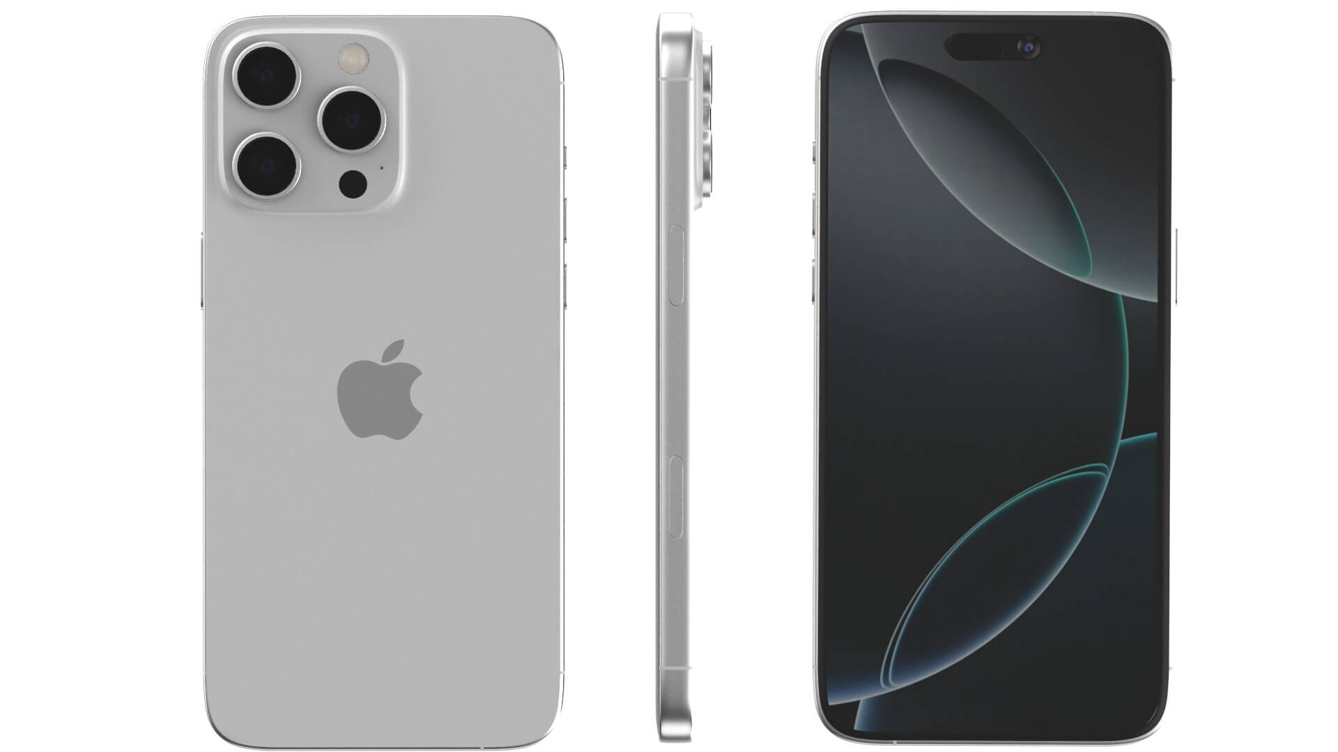 Apple iPhone 16 Pro Max White - 3D Model by 3dcharity