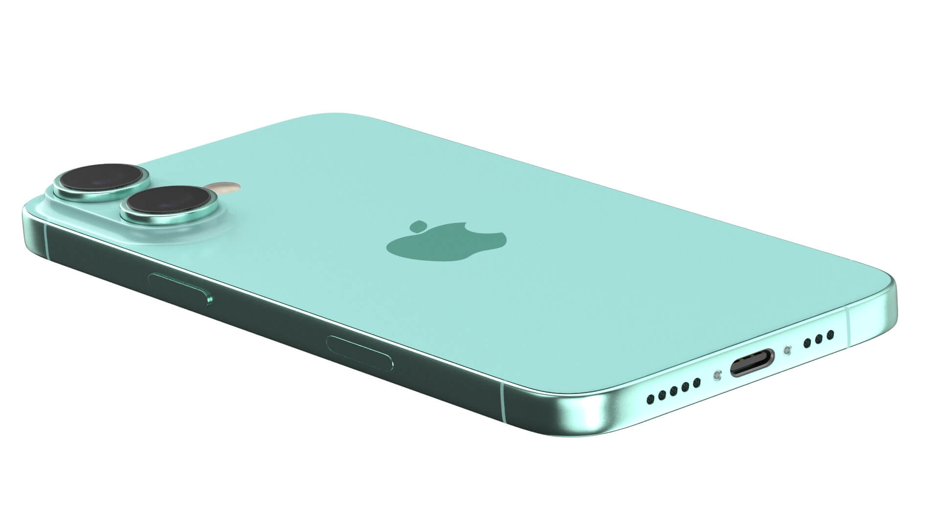 Apple iPhone 16 Teal - 3D Model by 3dcharity