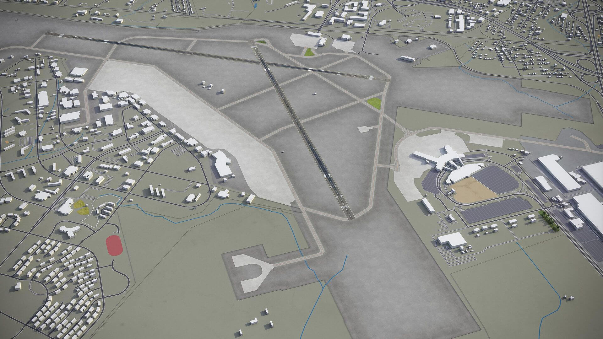 Charleston International Airport - CHS 3D Model by 3dcitymodels