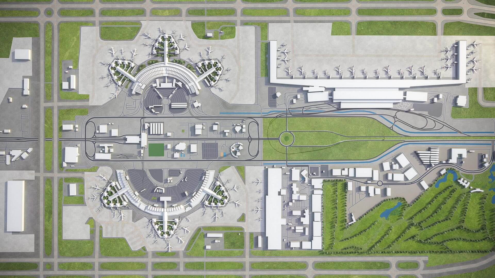 Jakarta Soekarno-Hatta International Airport - CGK 3D Model by 3dcitymodels