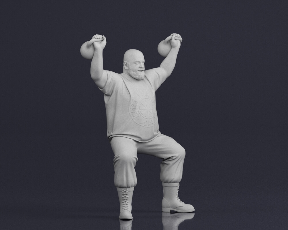 001547 Weightlifter - 3D Model by 3DFarm