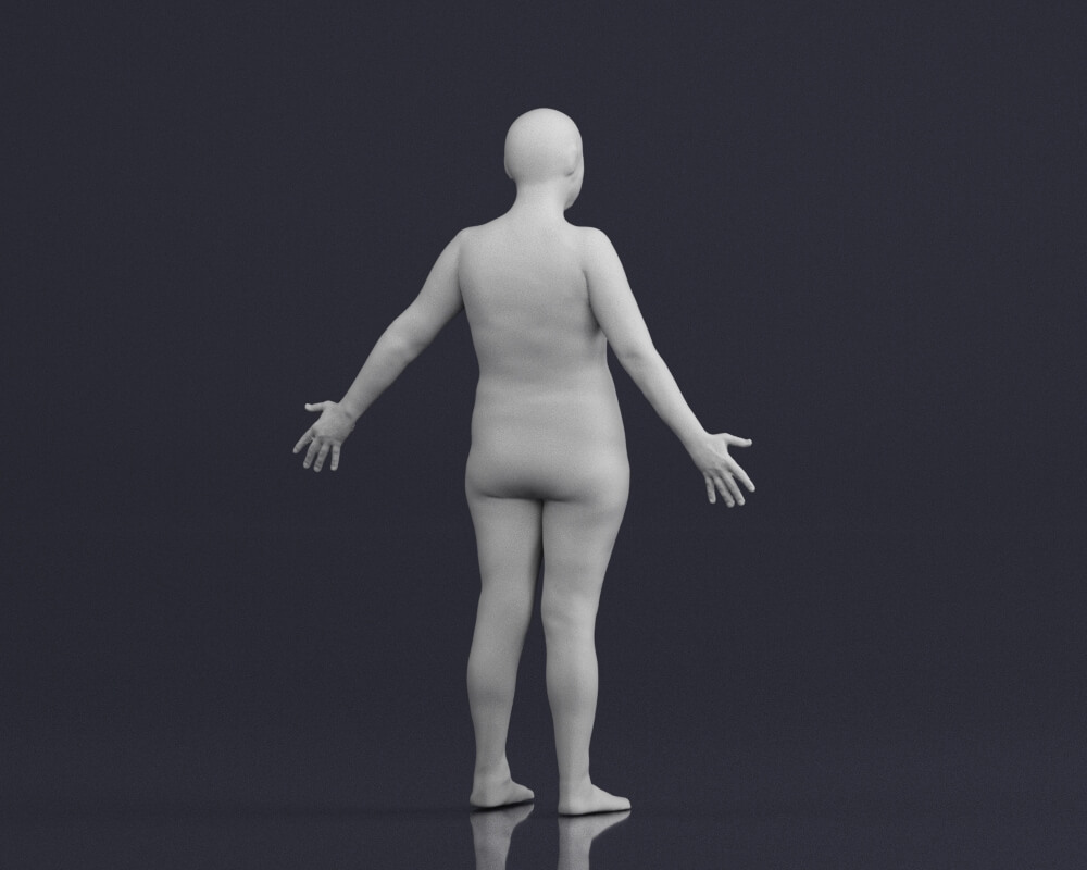 001550 Human Figure in a Neutral T Pose - 3D Model by 3DFarm