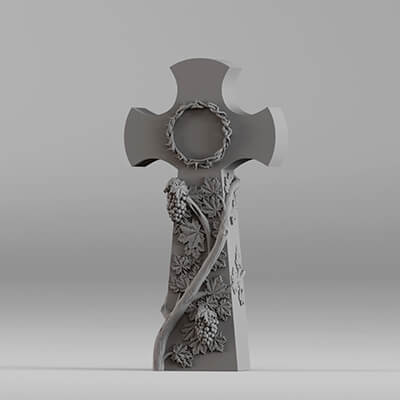 001569 Decorative Cross - 3D Model by 3DFarm