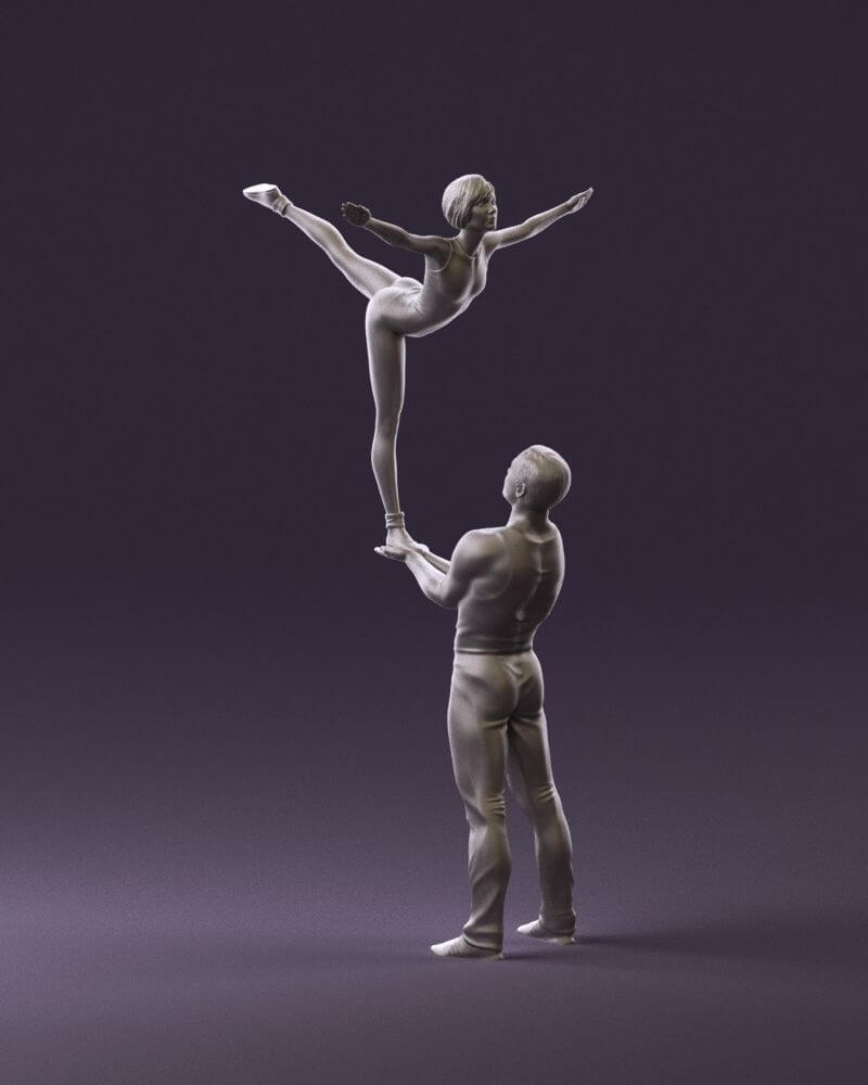 Acrobats (1095) - 3D Model by 3DFarm