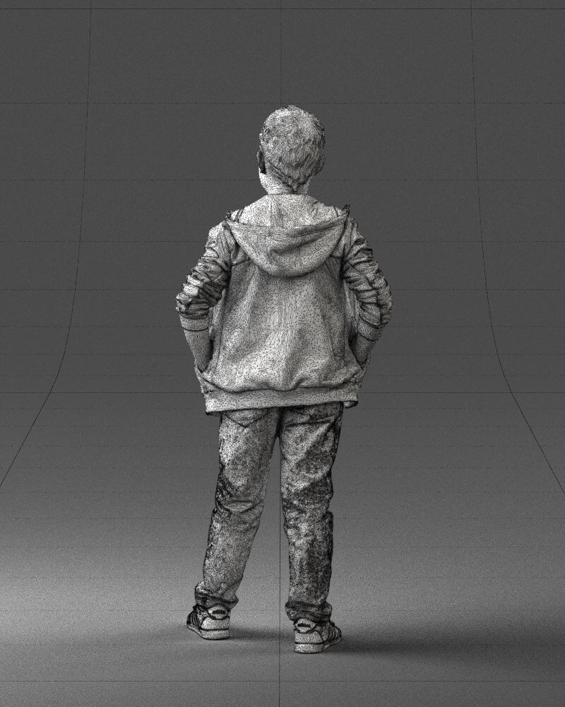 Boy in The Blue Jacket (0265) 3D Model by 3DFarm