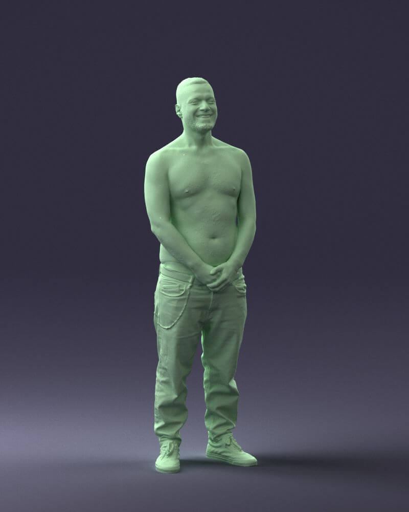 Tattoo Man (0831) 3D Model by 3DFarm