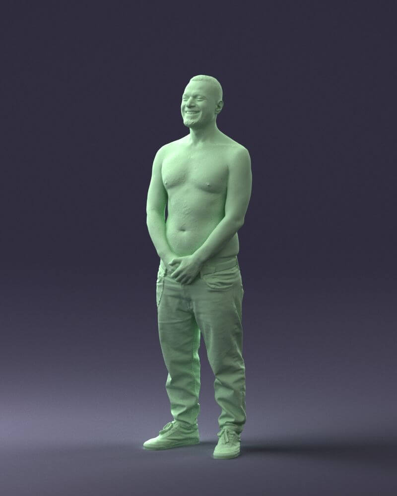 Tattoo Man (0831) 3D Model by 3DFarm
