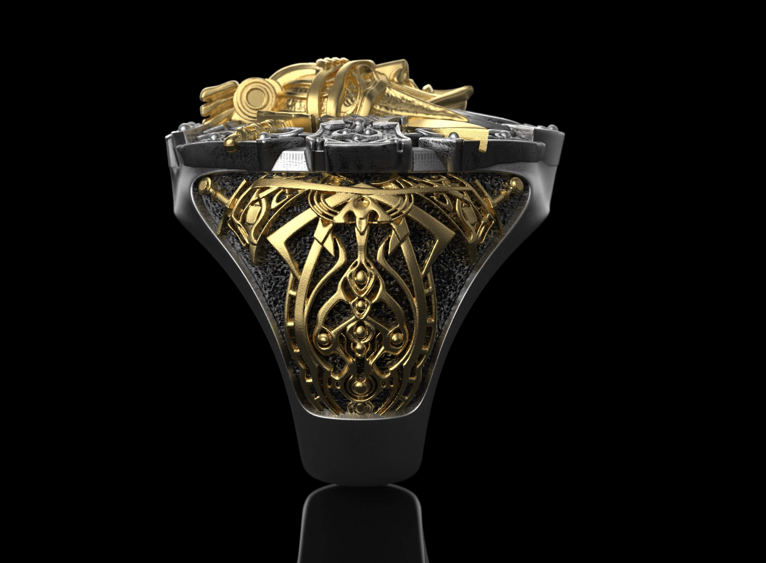Jewelery Signet Ring With Warrior Roman Legionnaire 0325 - 3D Model by ...