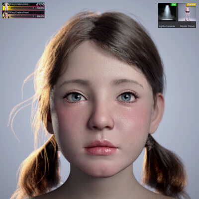 3DKing Cristina Character for Genesis 9 by 3DKingX
