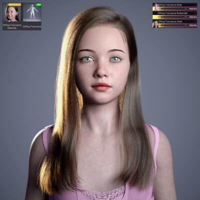 3DKing Francesca for Genesis 8 Female