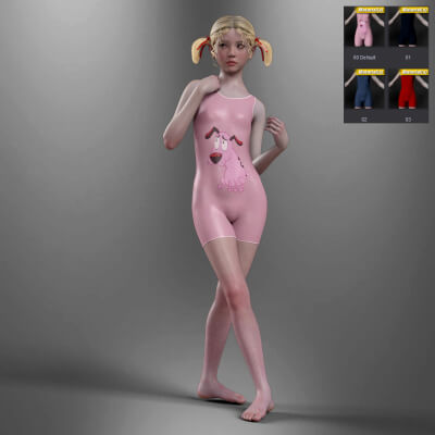 3dKing Julien Jumpsuit for Genesis 9