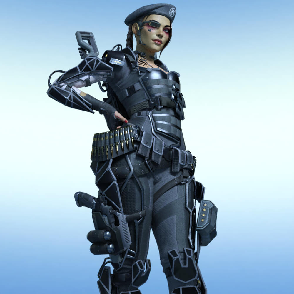 Loba Arms Dealer for Genesis 8 Female Daz Content by 3DLIQUAD