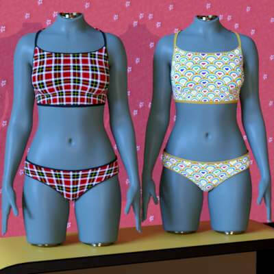 3DL Coeds for Everyday Cami Set for G8F G9