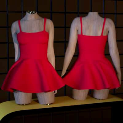 3DL dForce Casual Crush Dress For G8F/G9