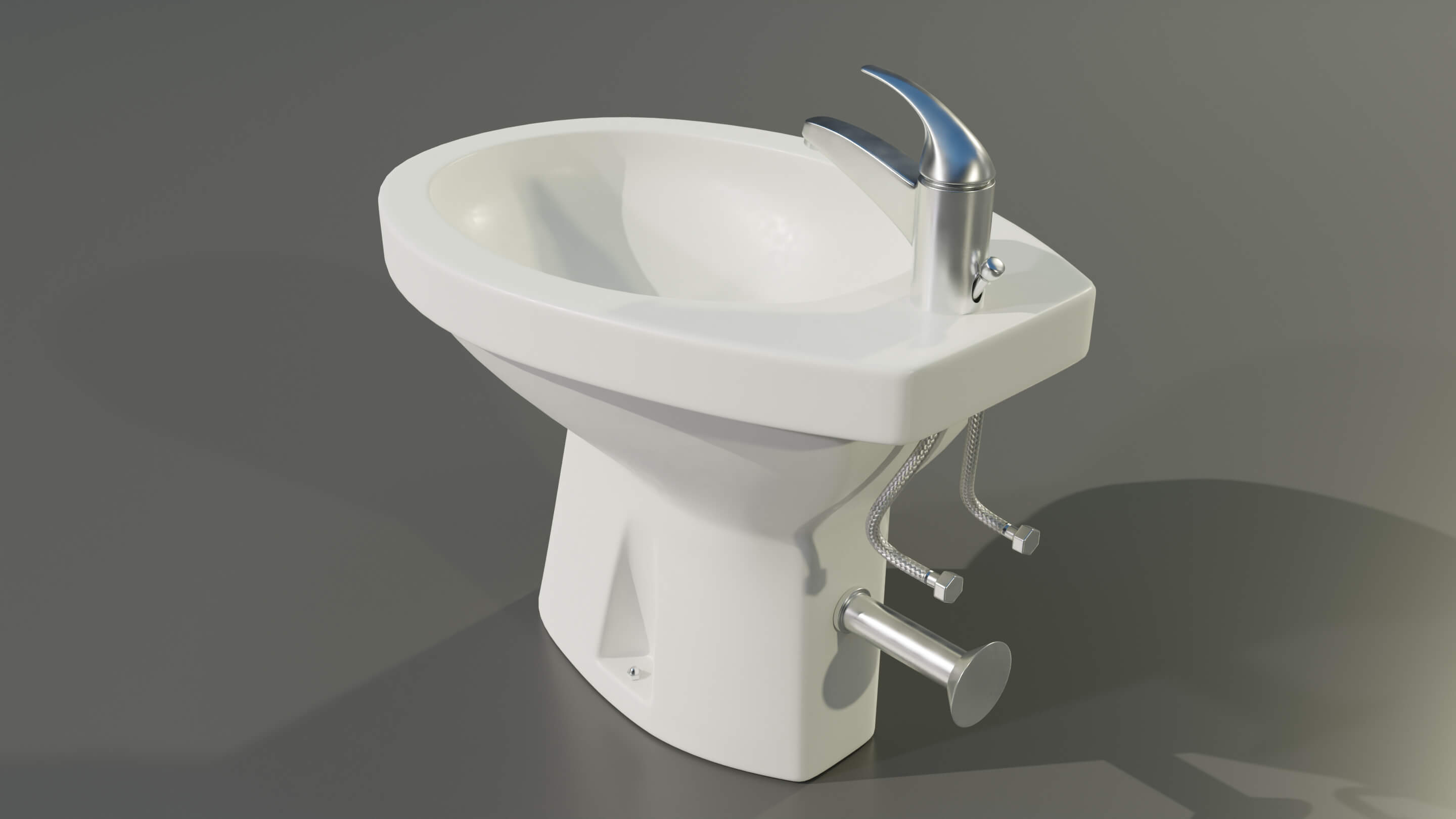 Bidet With Faucet 3D Model by 3Dmae