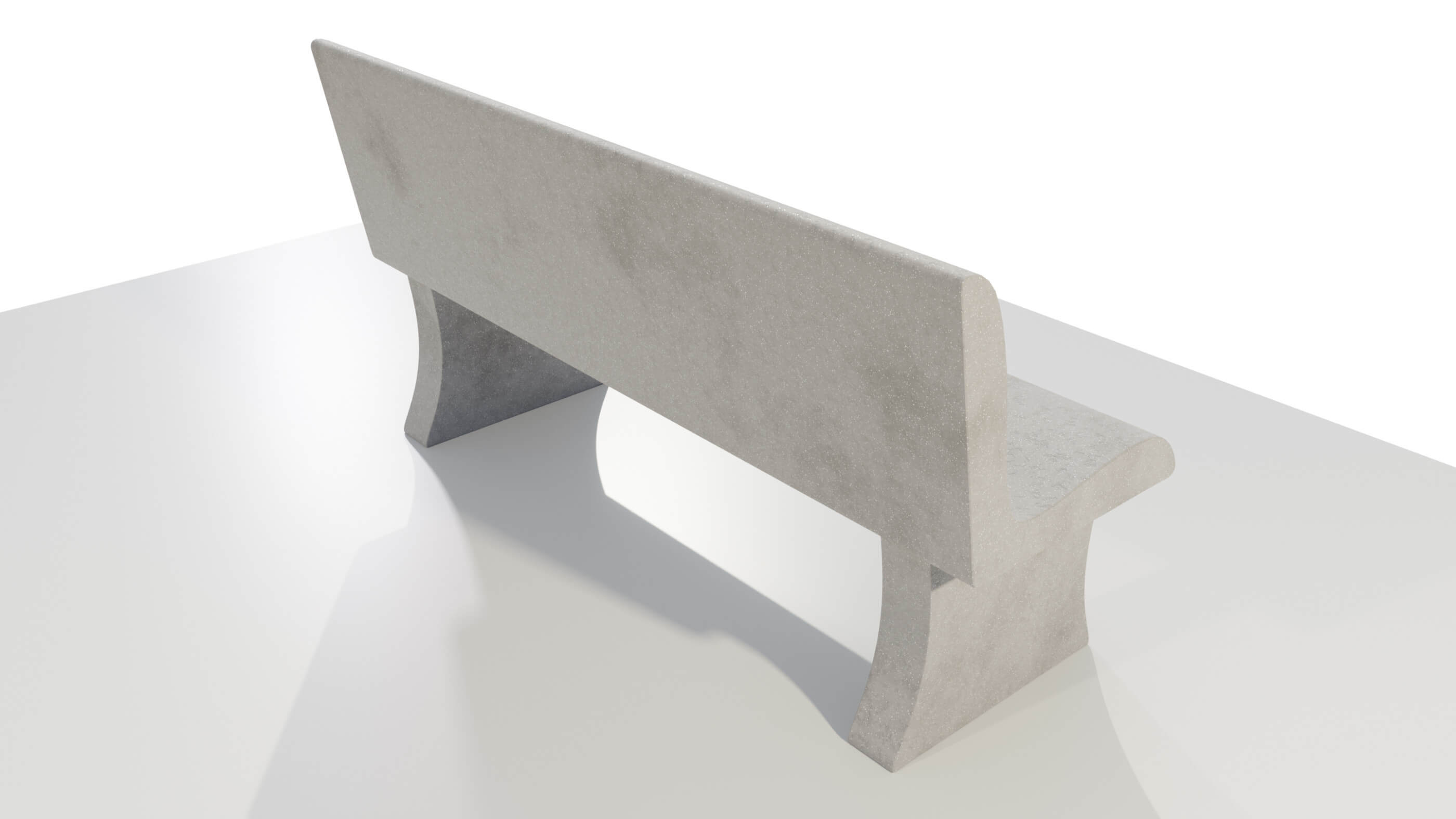 Concrete Bench 3D Model by 3Dmae