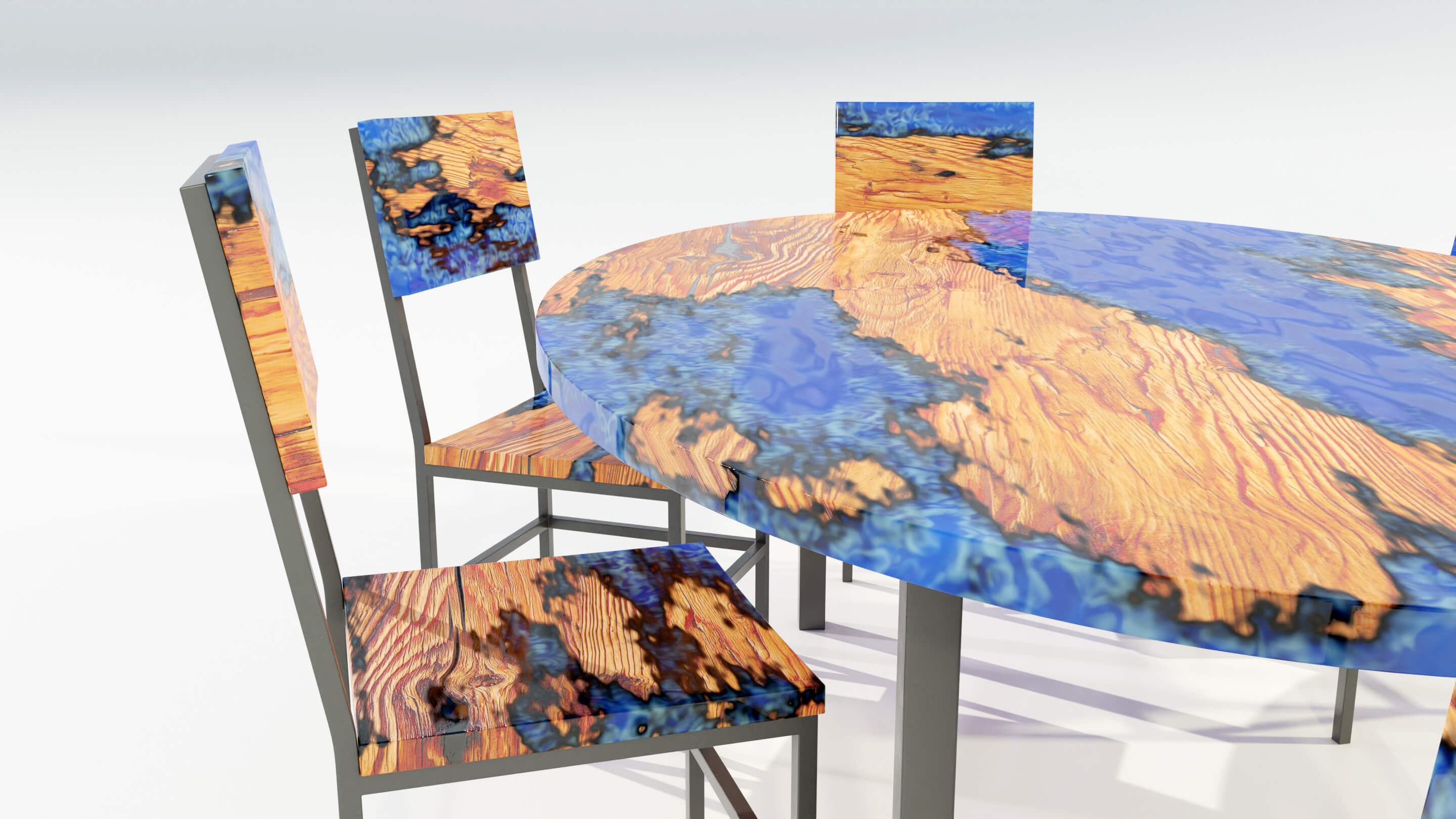 Epoxy Resin Table - 3D Model by 3Dmae