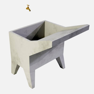 Italian Grit Washtub