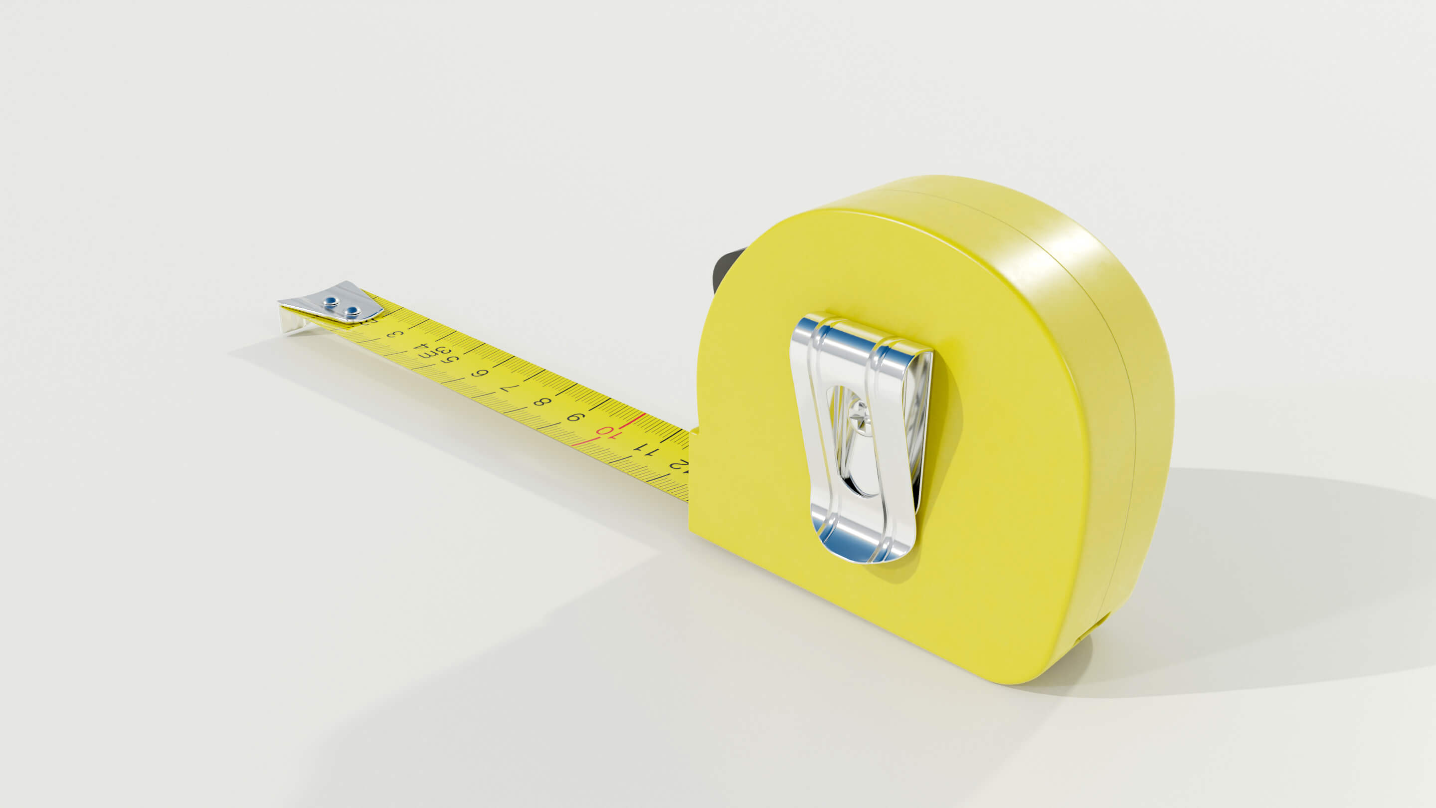 Metal Tape Measure 3D Model by 3Dmae