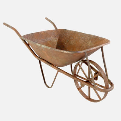 Old Rusty Wheelbarrow
