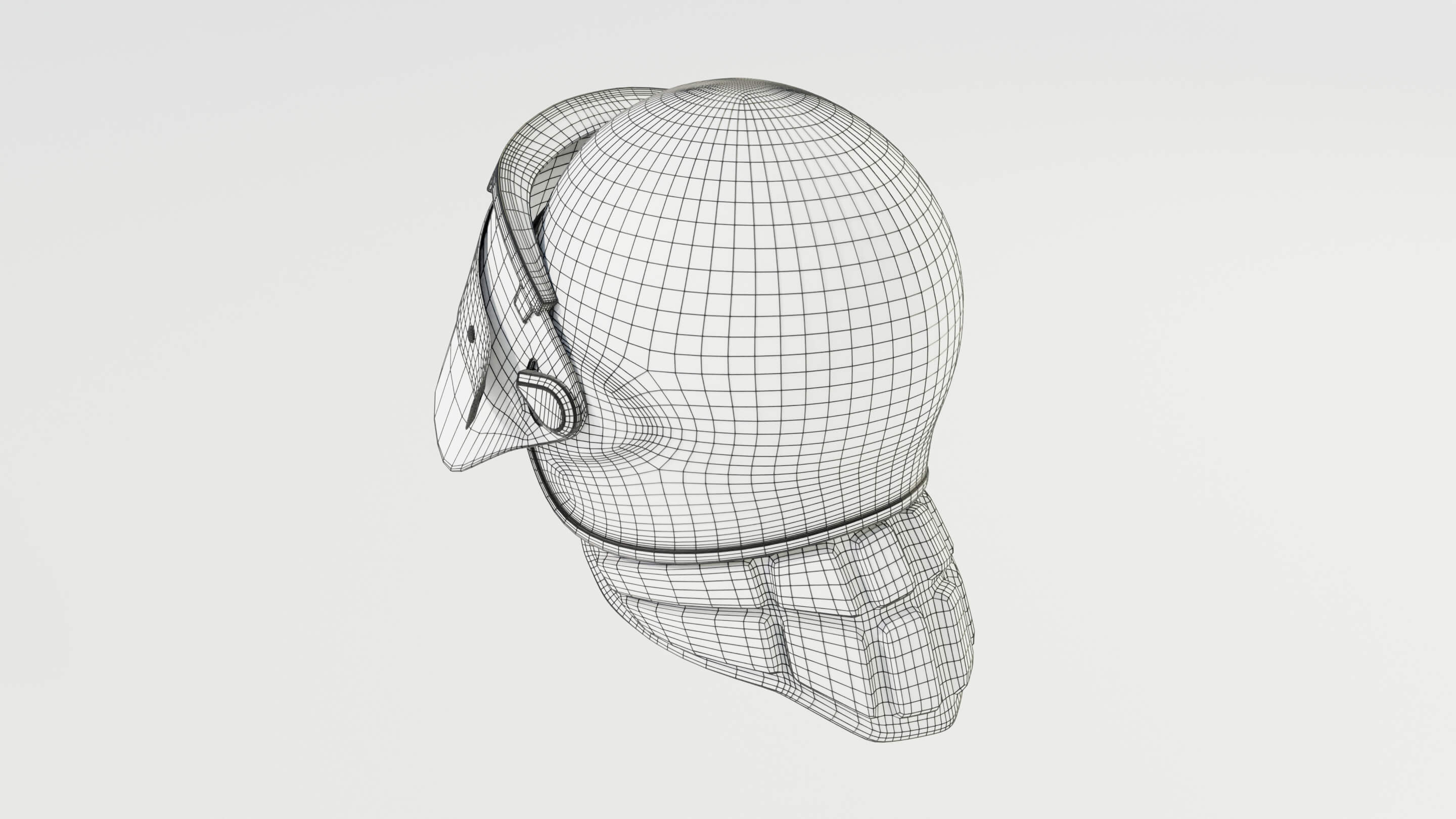 Police Riot Helmet 3D Model by 3Dmae