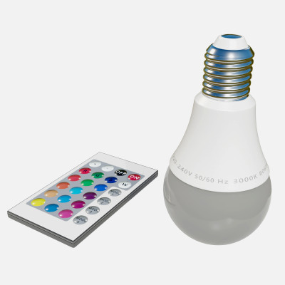 RGB Light Bulb With Remote Control