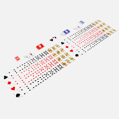 Standard 52-Card Deck of French-Suited Playing Cards