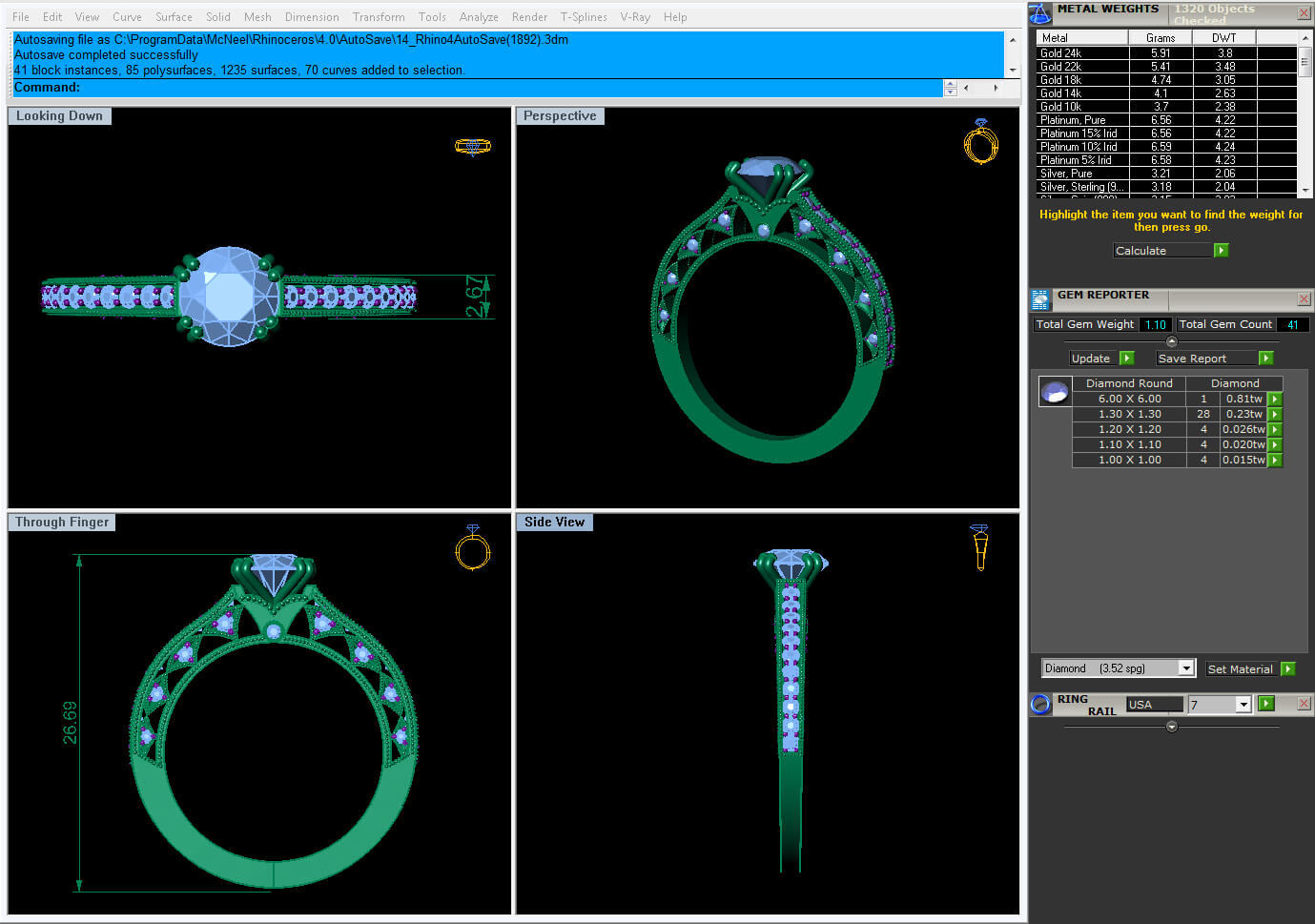 Solitaire Ring Rendering Solitaire Diamond Ring R14 - 3D Print Model by 3DMaster168