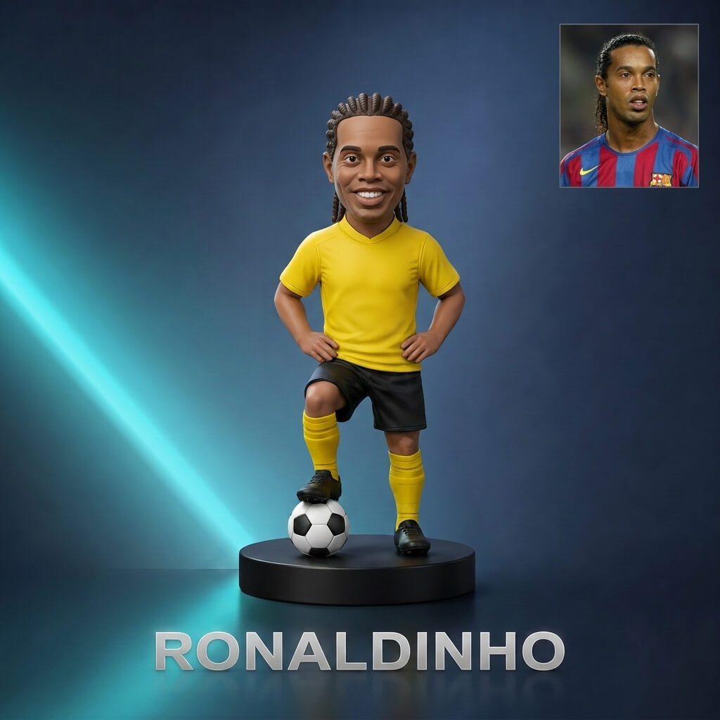Ronaldinho Football Player Figurine 3D Print Model by 3Dmodel gallery