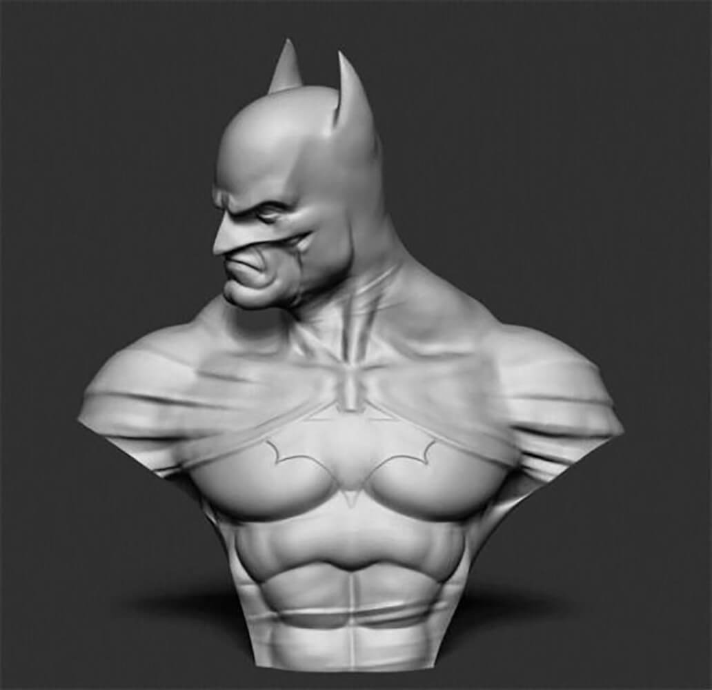Batman Bust (Batman Bust) 3D Print Model by 3DModelDesigner