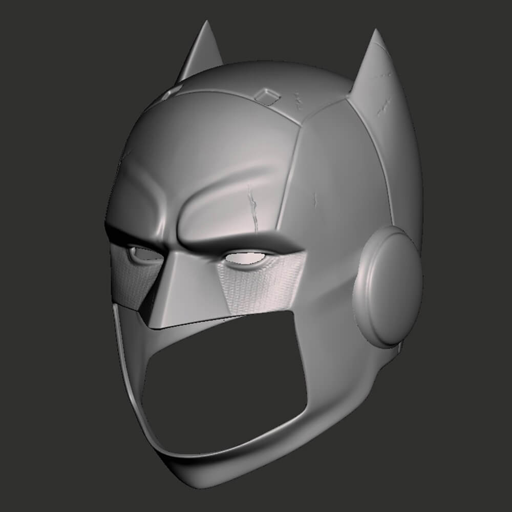 Batman Helmet 3D Print Model by 3DModelDesigner