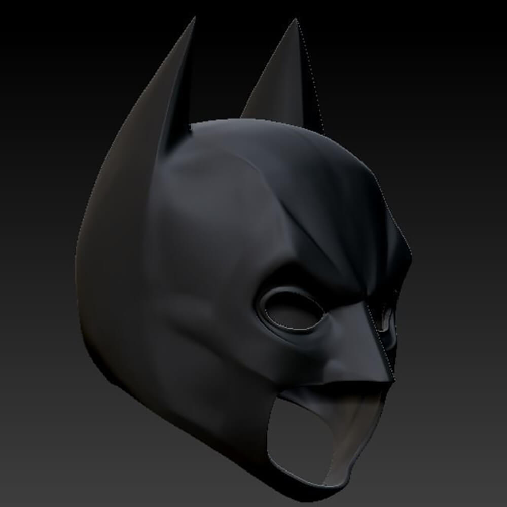 Batman Helmet 3D Print Model by 3DModelDesigner