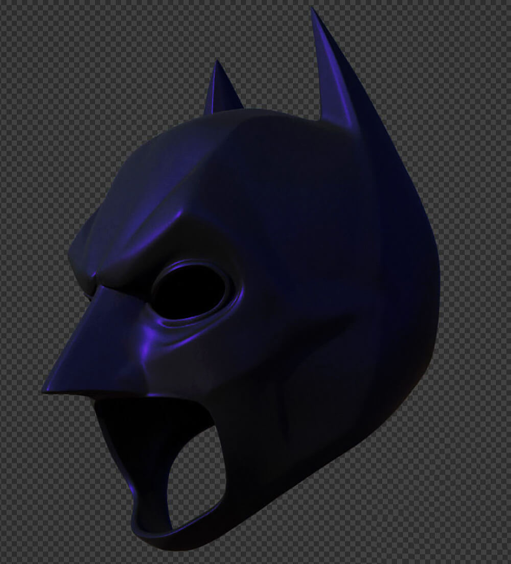 Batman Helmet 3D Print Model by 3DModelDesigner