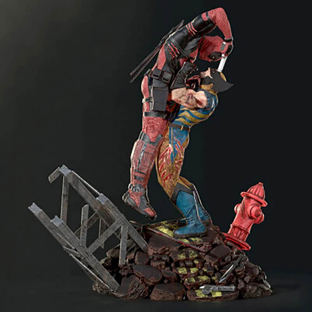 Deadpool Vs Wolverine 3D Model by 3DModelDesigner