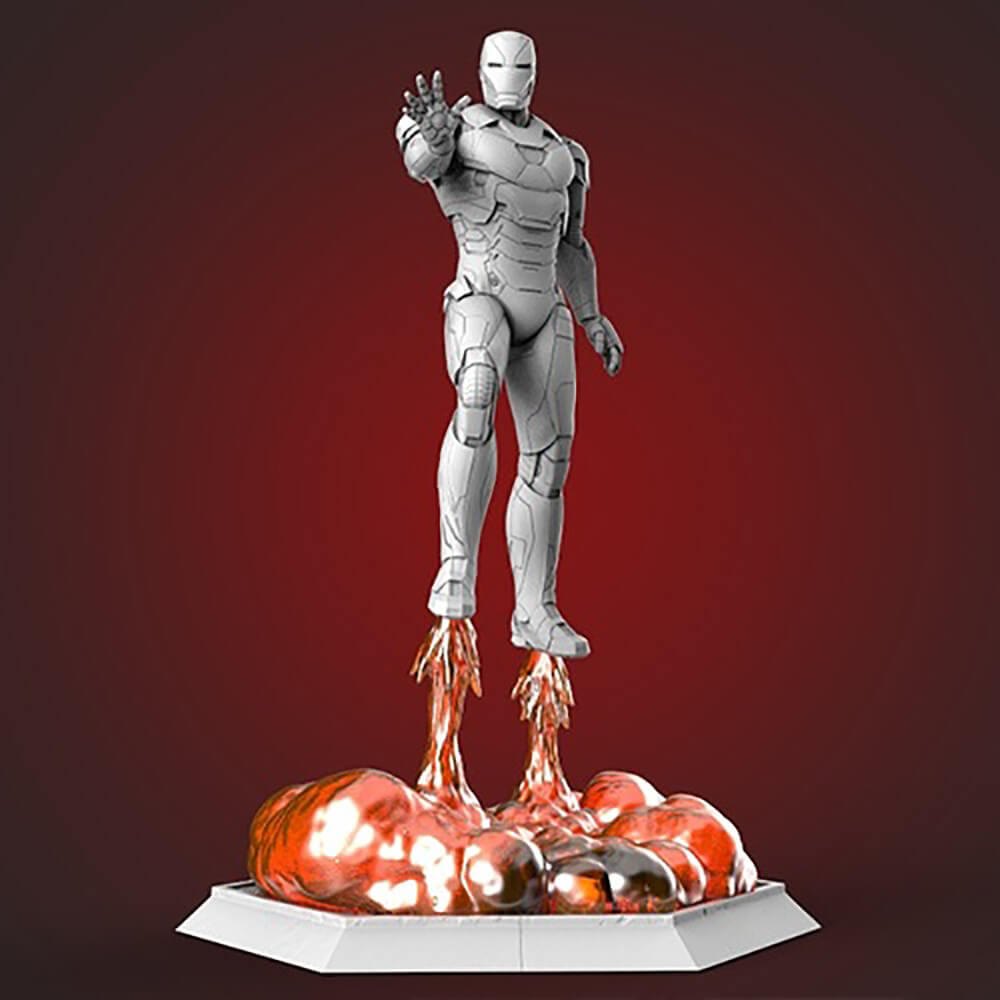 3D Printable IRONMAN MK42 Super Hero Landing Pose 20 CM, 59% OFF