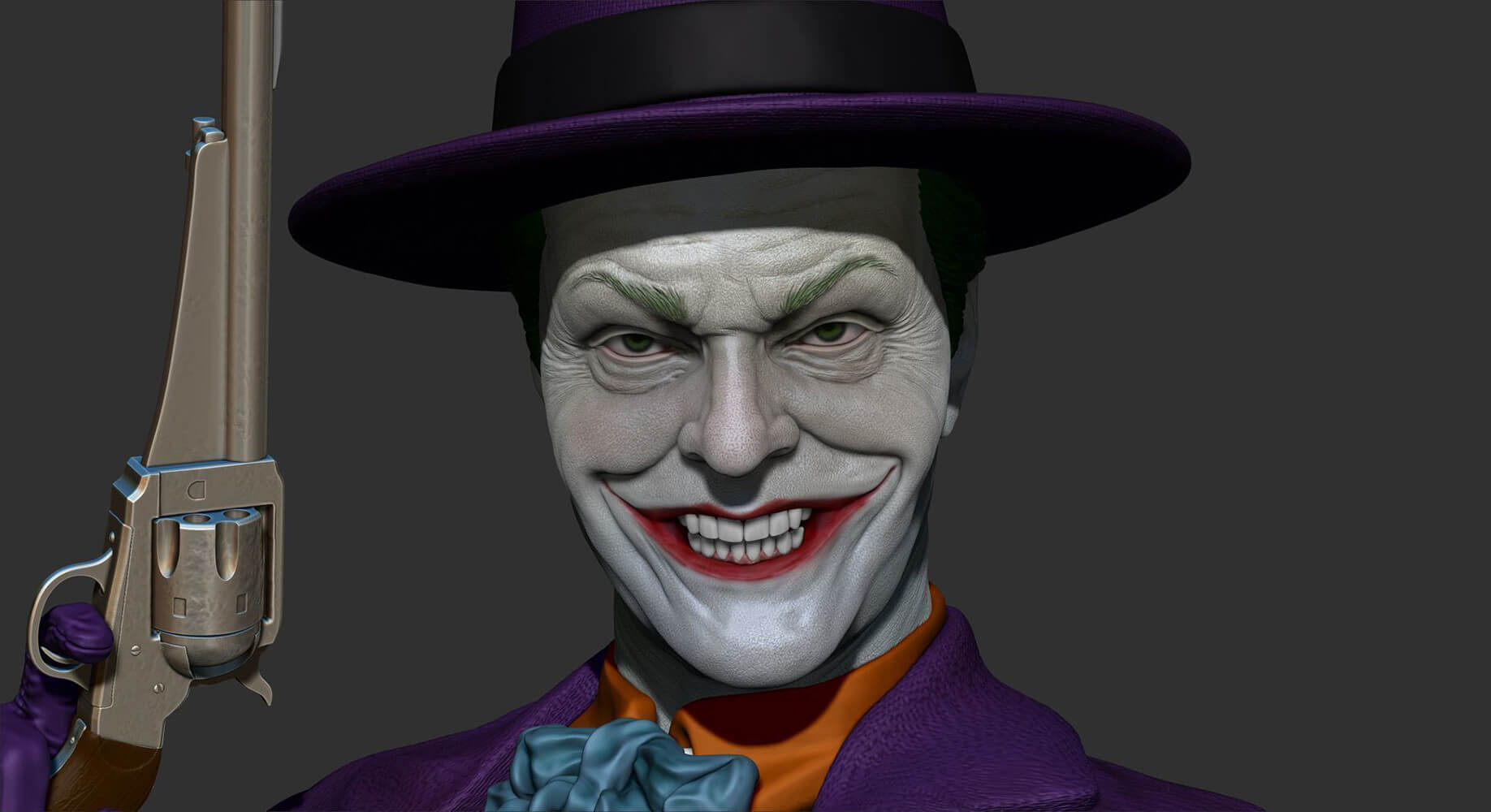 Joker Jack Nicholson 3D Print Model by 3DModelDesigner